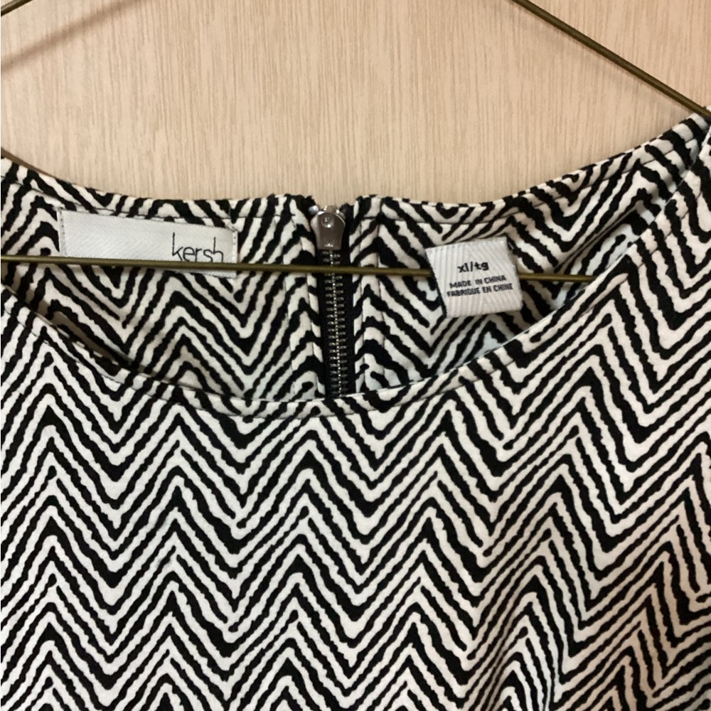 Kersh Black and White Pencil Skirt for Work